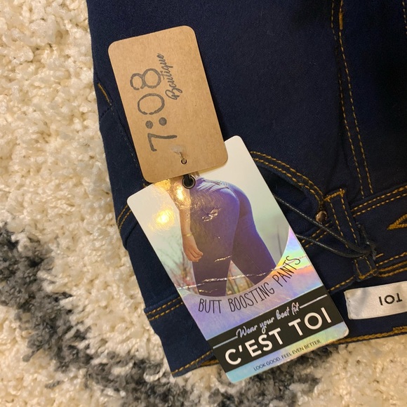 C’est toi super dark flare jeans - Picture 3 of 4